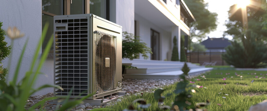 HVAC unit outside of a home