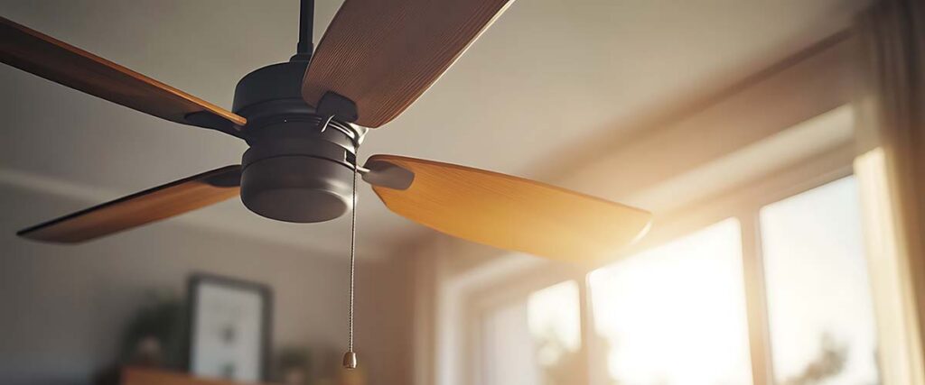 Fix Uneven Cooling in Your Home for a More Comfortable Summer - a ceiling fan can help